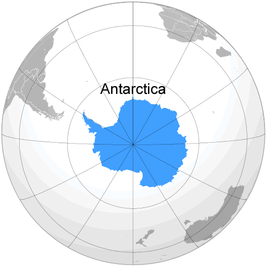Where is Antarctica in the World