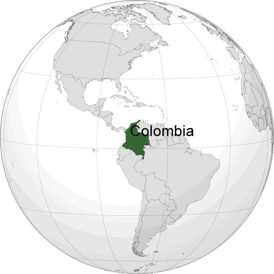 Where is Colombia in the World