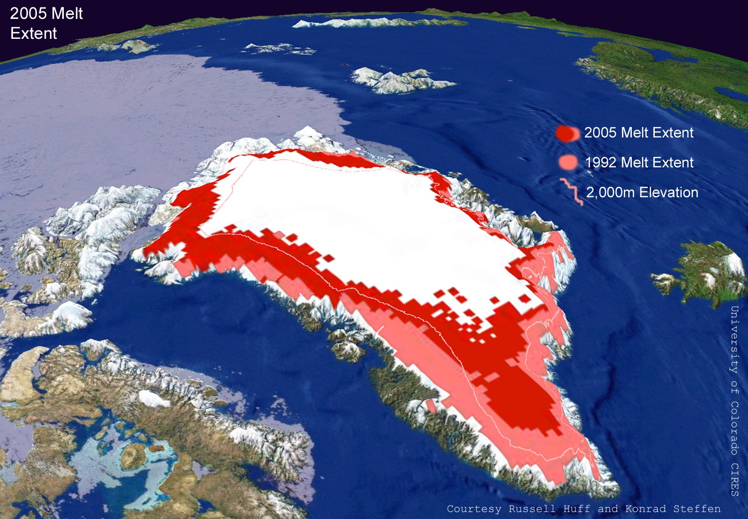 Greenland satellite image