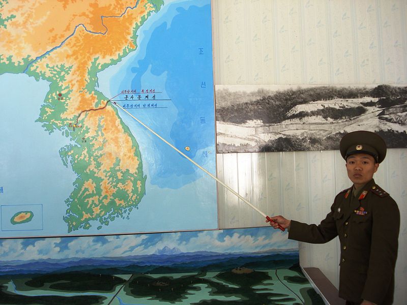 North Korea South Korea Map