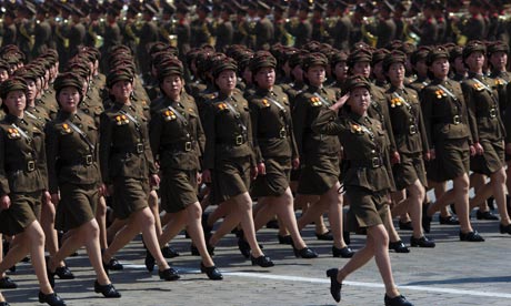 North Korea Women Soldiers