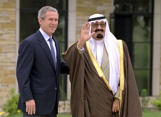 Prince Abdullah Bush saudi arabia