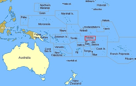 Tokelau map