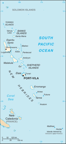 Vanuatu map