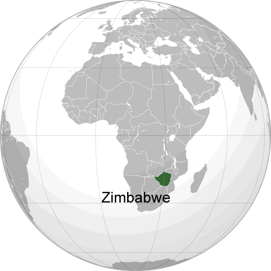 Where is Zimbabwe in the World