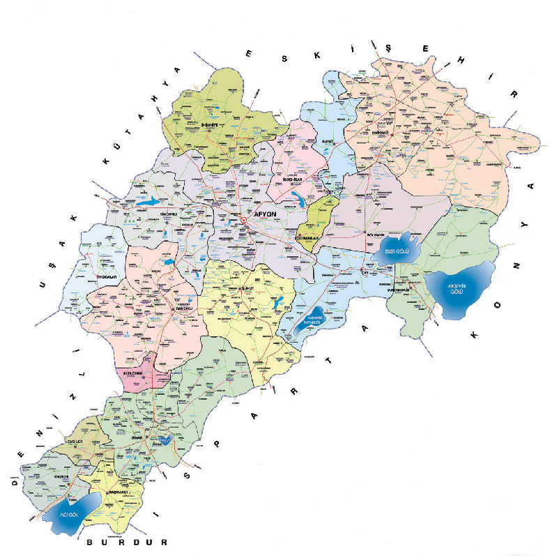 iscehisar Map, Afyon
