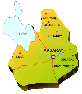 Ortakoy Map, Aksaray