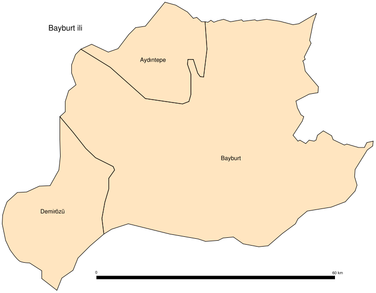 Demirozu Map, Bayburt