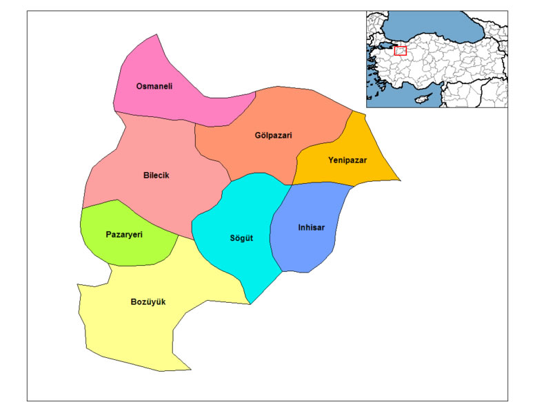 Yenipazar Map, Bilecik