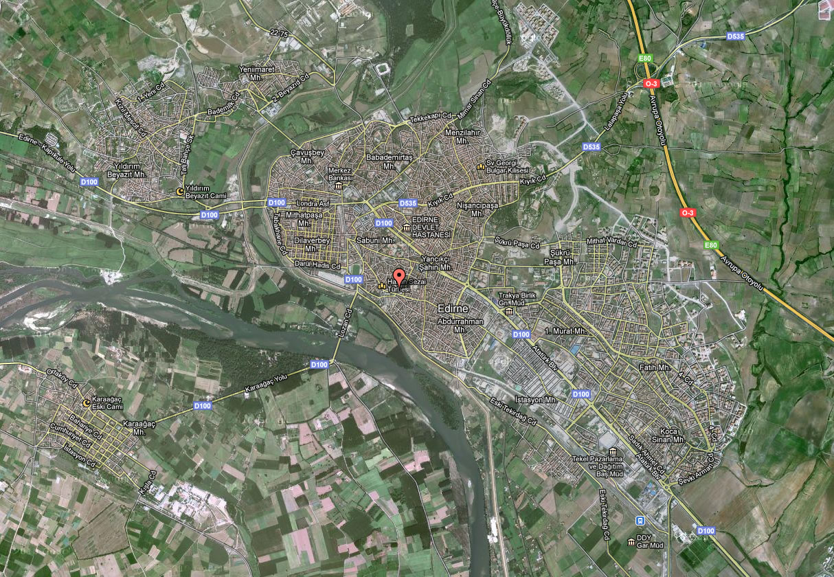 ipsala Map, Edirne