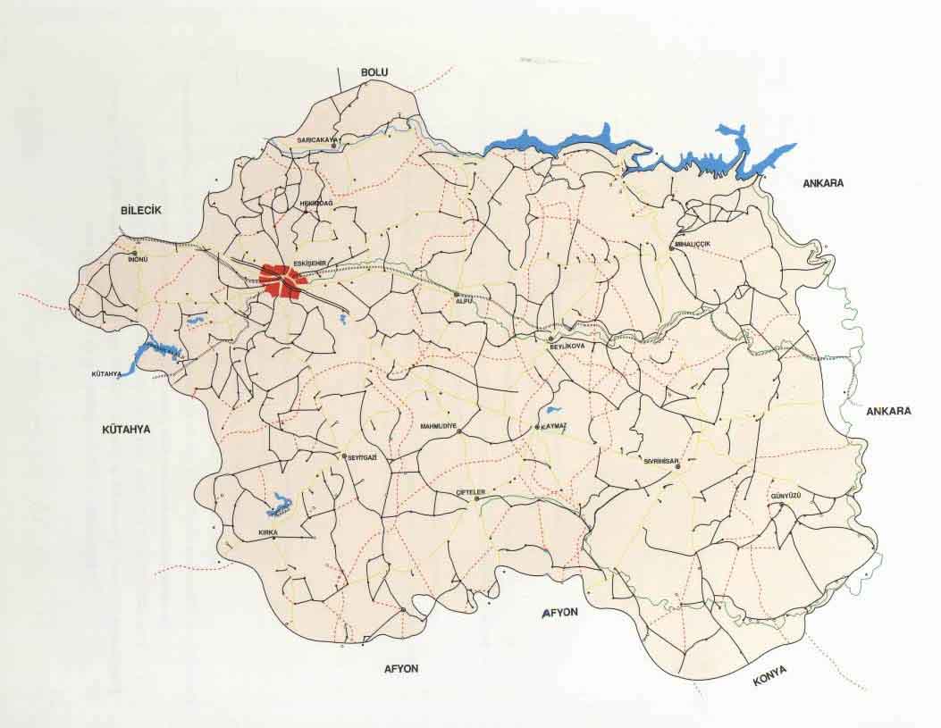 Cifteler Map, Eskisehir
