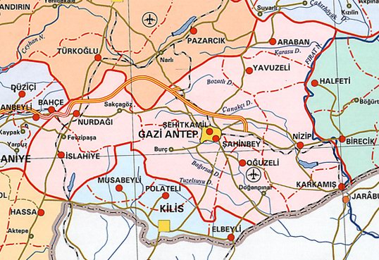 Karkamis Map, Gaziantep