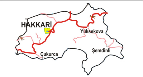 Cukurca Map, Hakkari