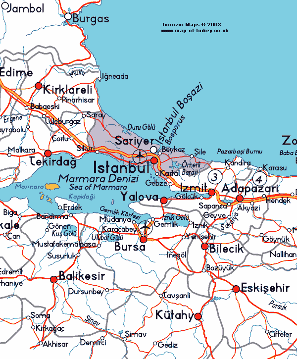 Sile Map, Istanbul