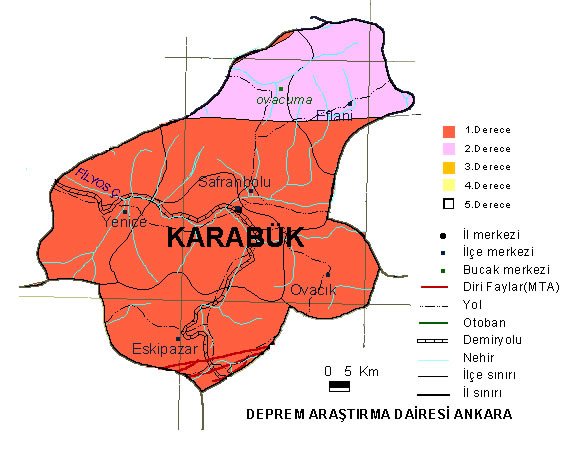 Yenice Map, Karabuk