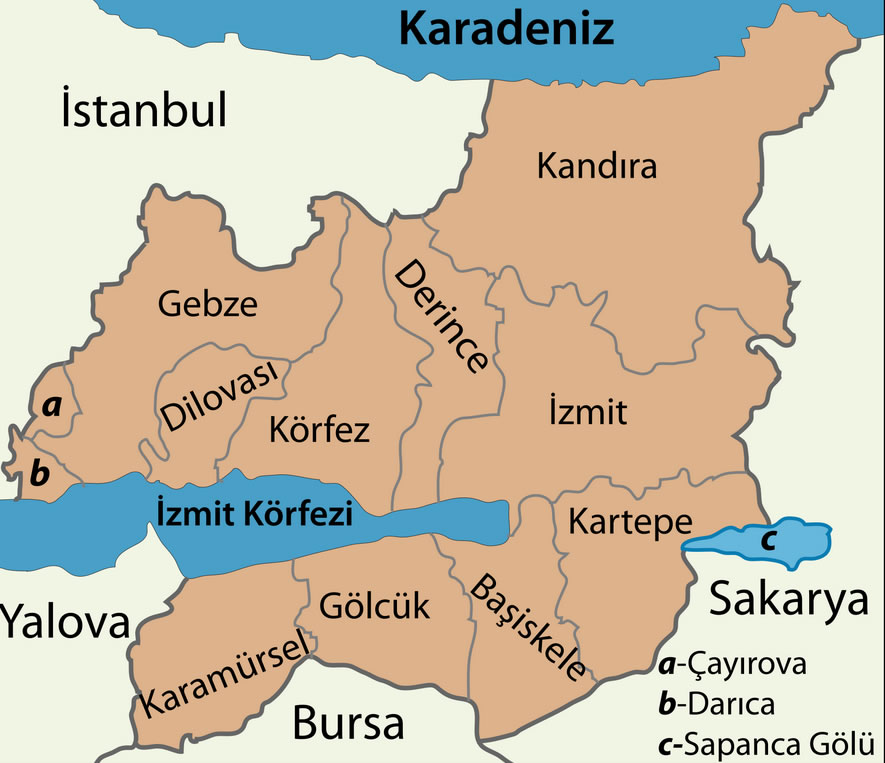 Gebze Map, Kocaeli