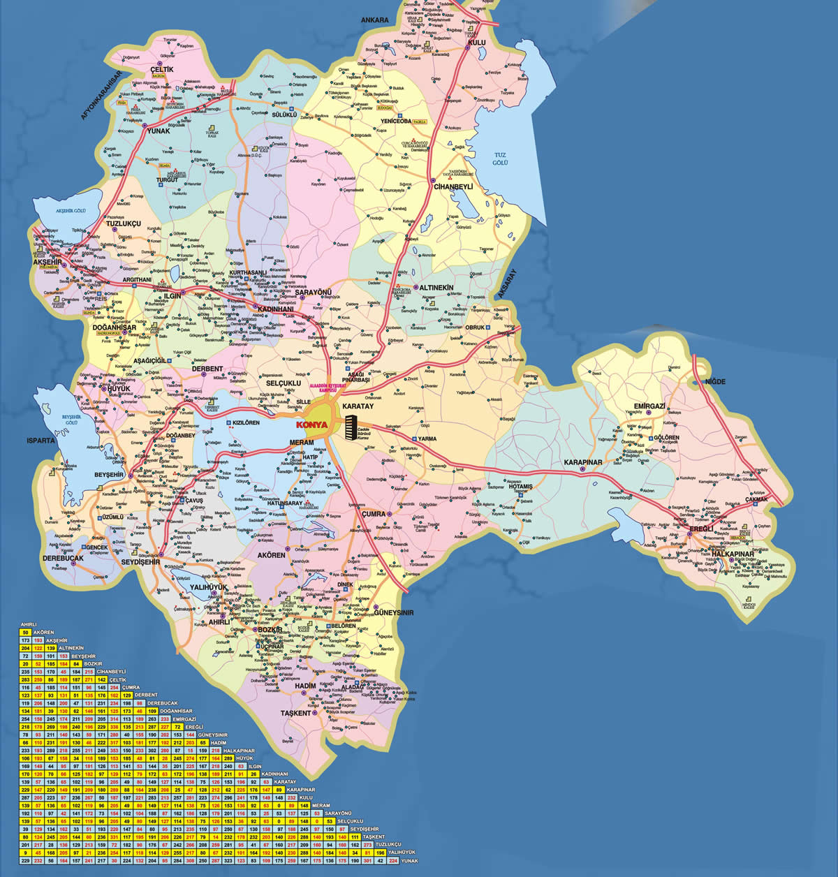 Halkapinar Map, Konya