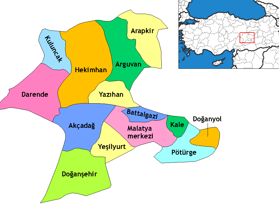 Kuluncak Map, Malatya