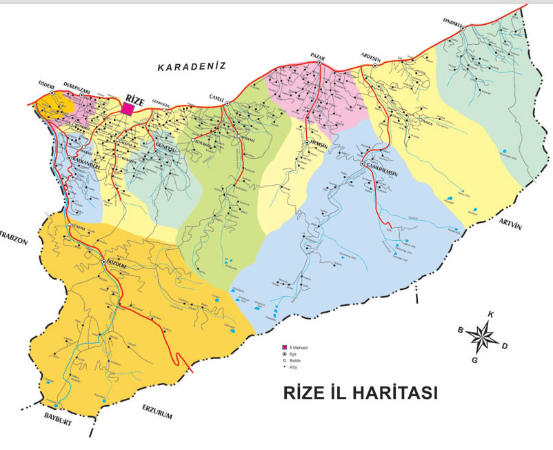 Findikli Map, Rize