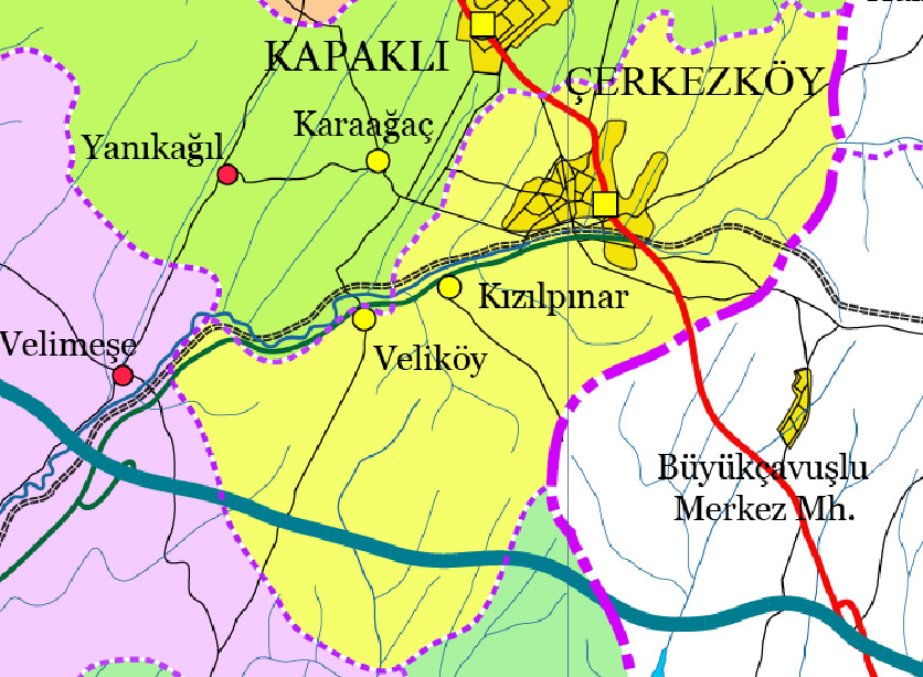 Marmara Eregli Map, Tekirdag