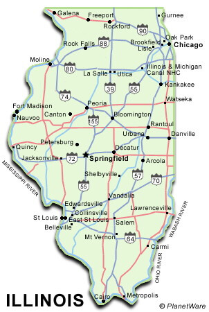 illinois map