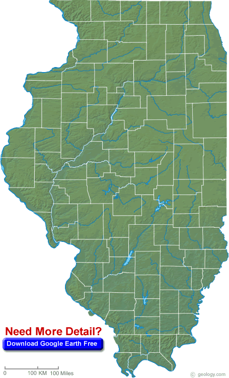 illinois physical map