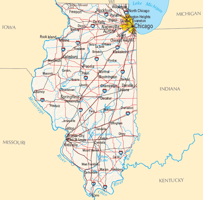 illinois political map
