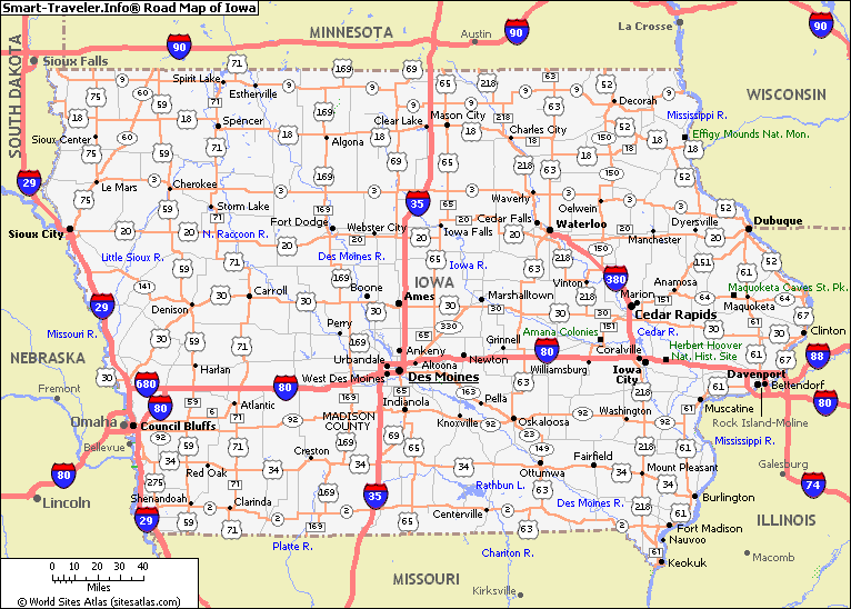 iowa route map