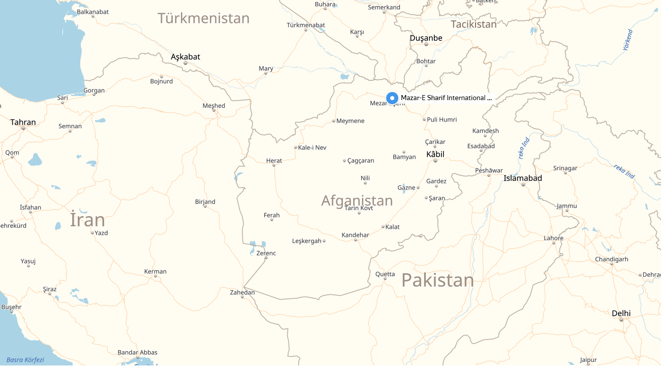 mazar e sharif afghanistan cities map