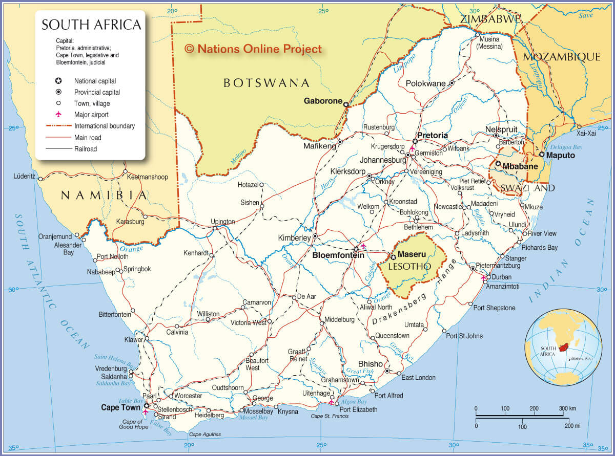 south africa map
