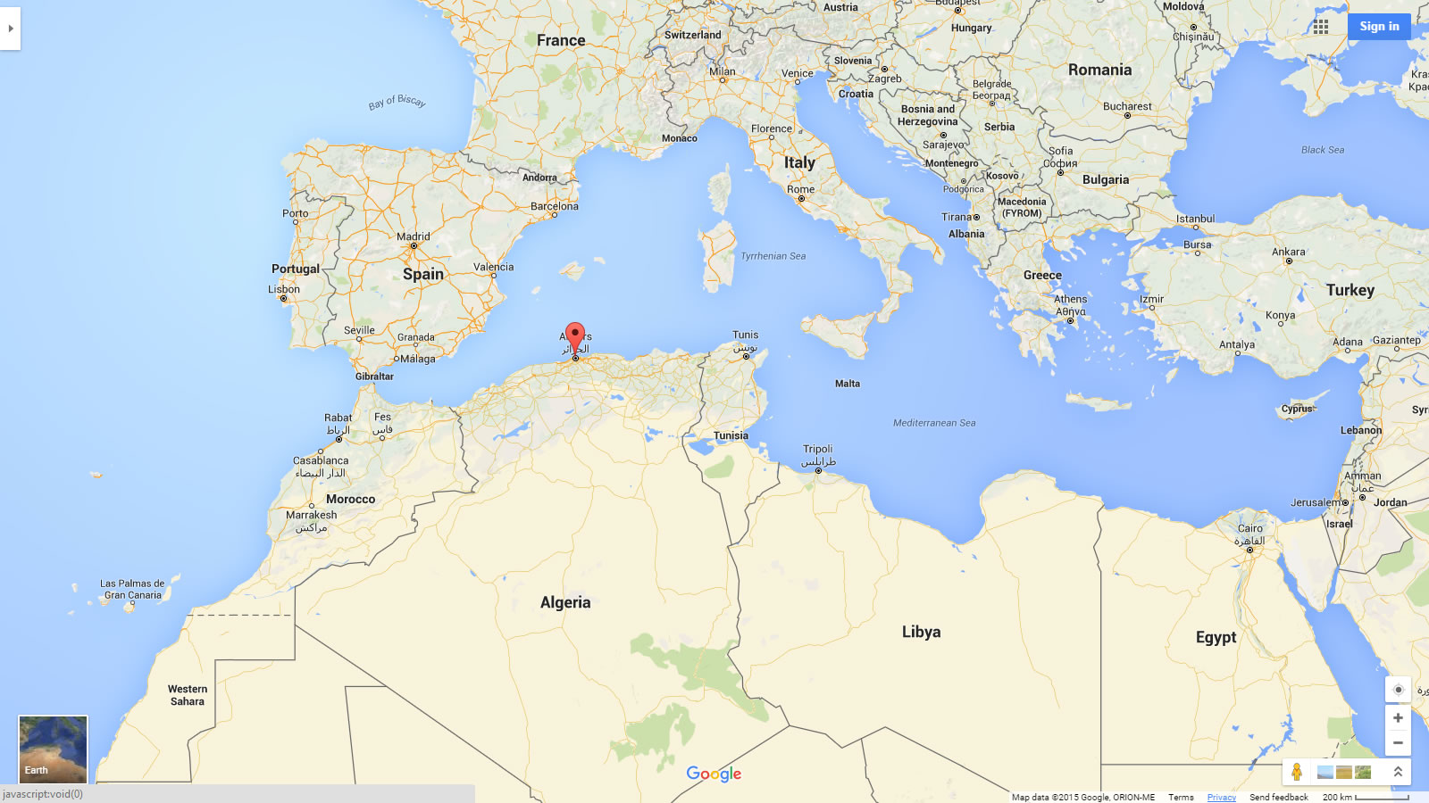 el jazair map algeria