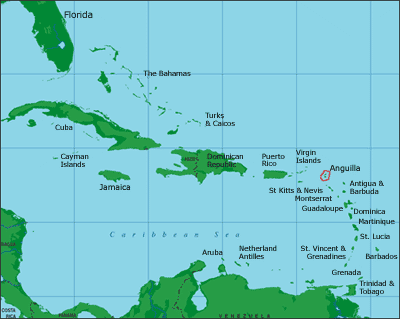 caribbean anguilla map