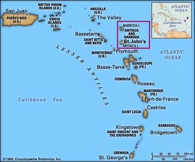 Antigua Barbuda Map