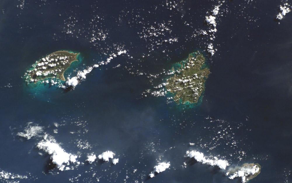 Antigua Barbuda Satellite Photo Image