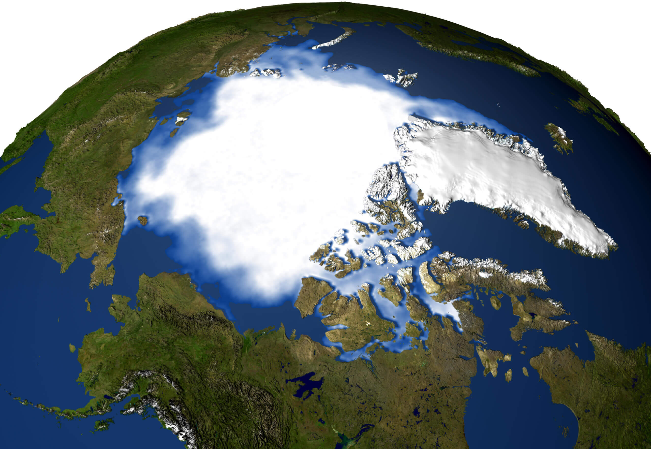 Arctic Satellite Map