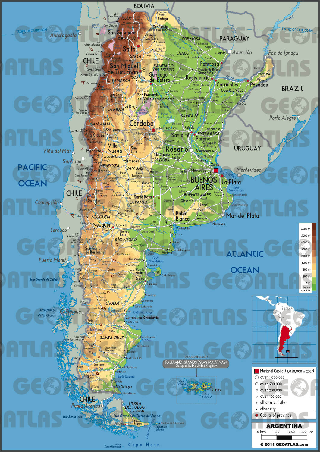 Regional Map of Argentina