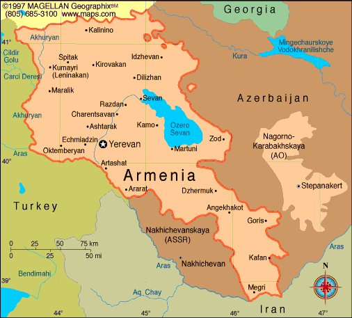 Political Map of Armenia - Nations Online Project