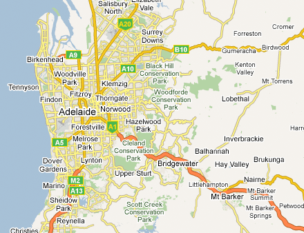 adelaide map