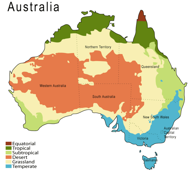 Australia Climate Map