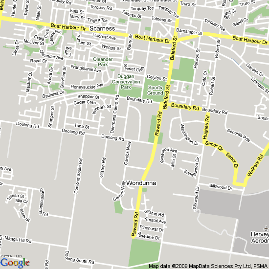 Map Of Urangan Hervey Bay Hervey Bay Map
