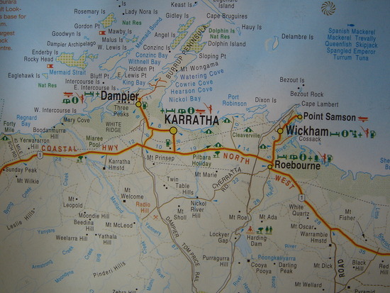 Karratha district map