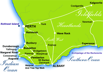 perth Mandurah map
