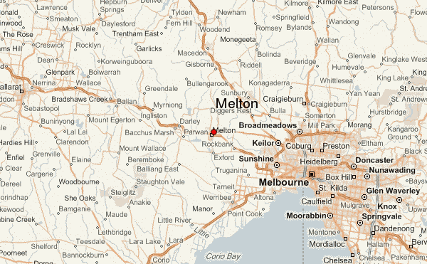 Melton regions map