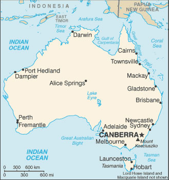 australia map Melton