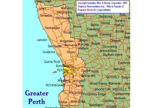 Perth province map