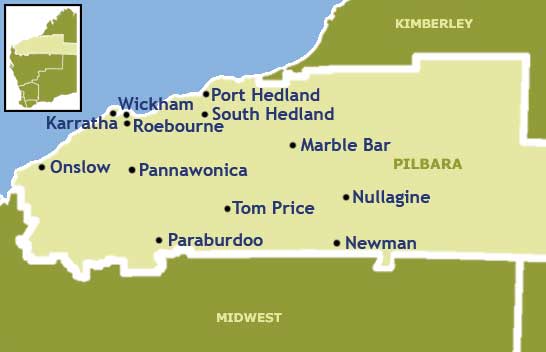map of Port Hedland
