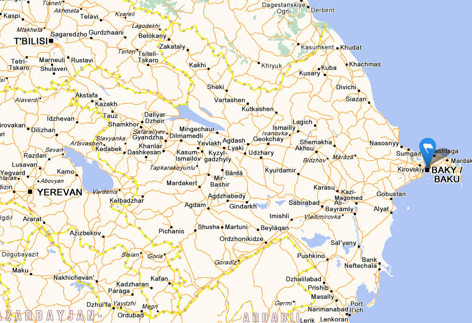 azerbaijan baku map