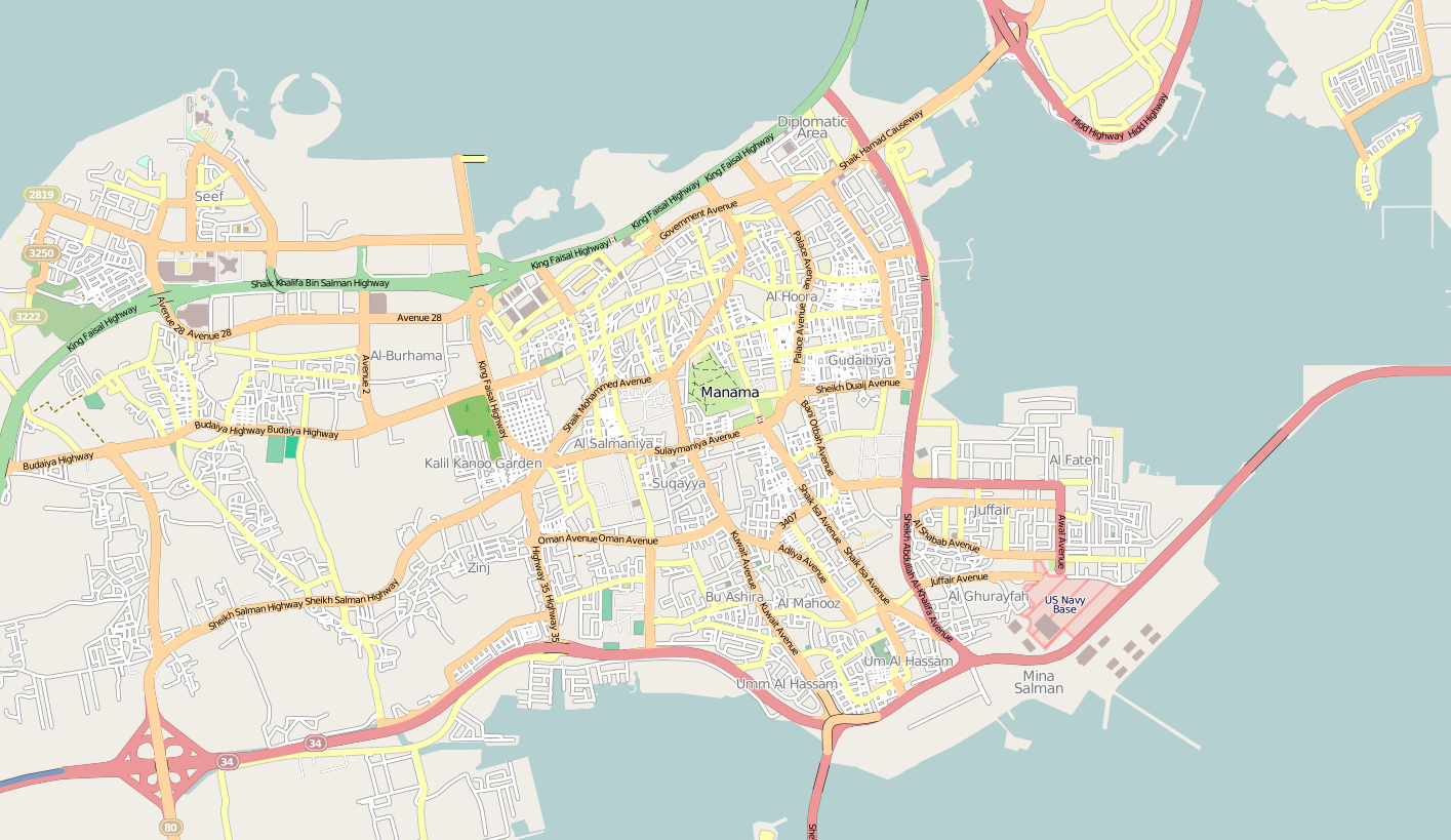 location map Manama
