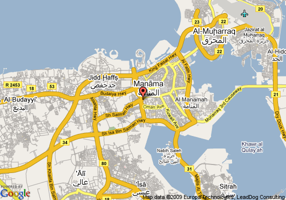 map of Al Manama