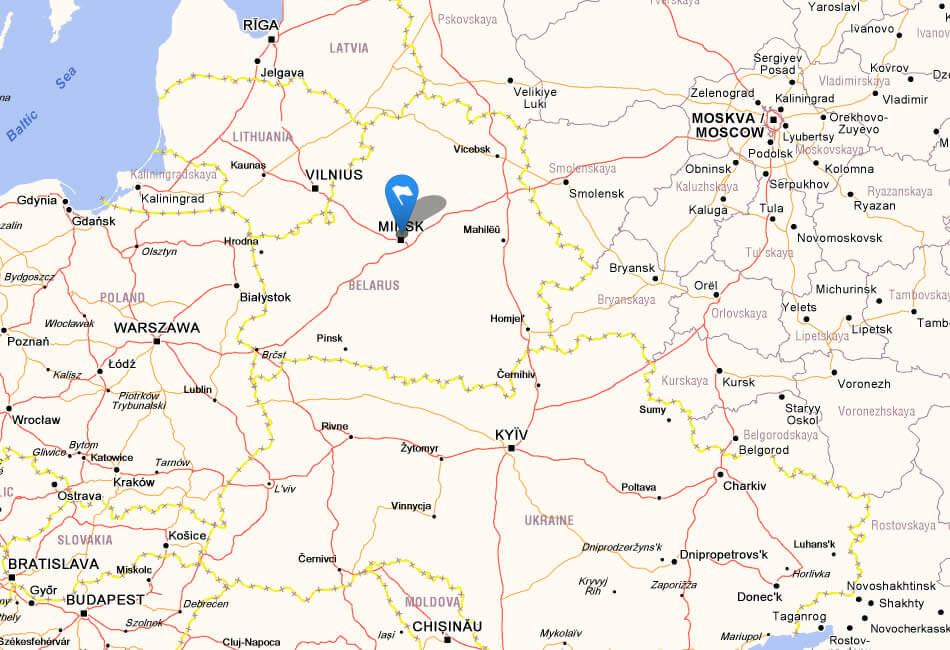 map belarus